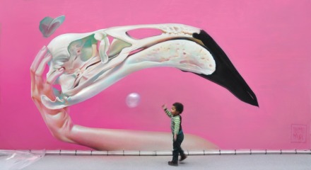 Telmo-Pieper-Miel-Krutzmann-Muralists-imagemakers-streetart-art-street-artists-pink-boy-skull